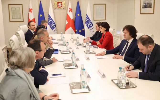 Kobaxidze ATƏT PA-nın prezidenti ilə regional təhlükəsizlik məsələlərini müzakirə edib