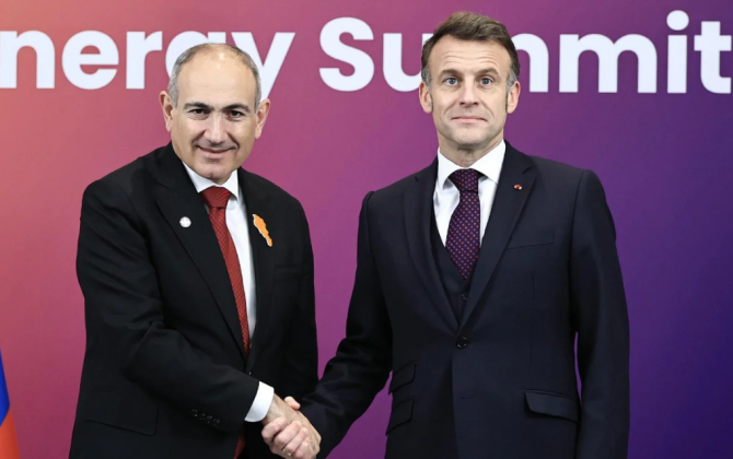 Paşinyan Makronla birgə iqtisadi layihələrin həyata keçirilməsini müzakirə edib