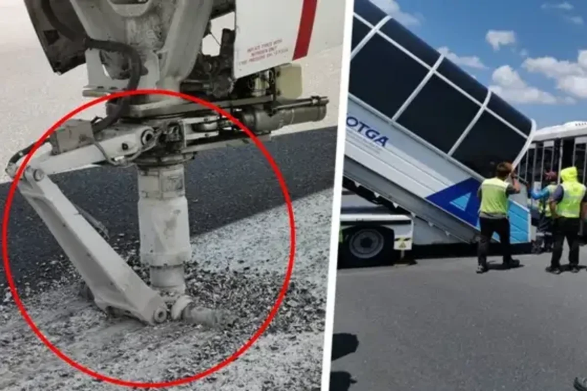 Hindistan təyyarəsi Tailandda qəza enişi etdi - VİDEO