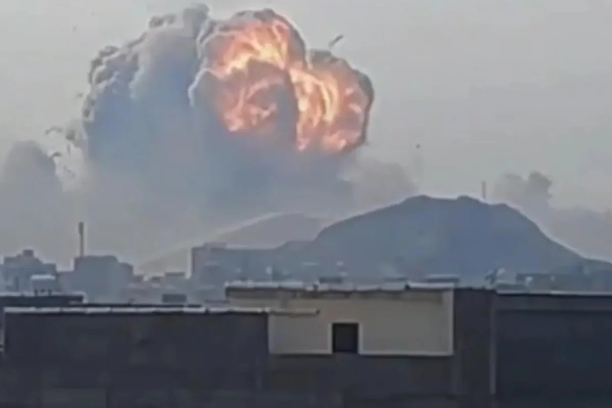 Tehran yaxınlığında dəhşətli partlayışın görüntüləri yayıldı - VİDEO