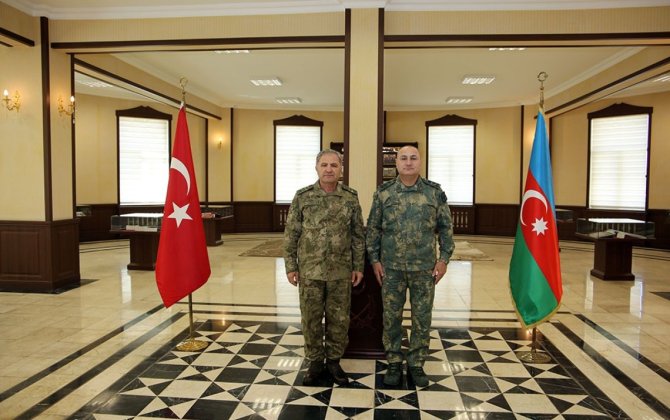 Türkiyə Ordusunun Quru Qoşunları komandanı Naxçıvana gedib - FOTO