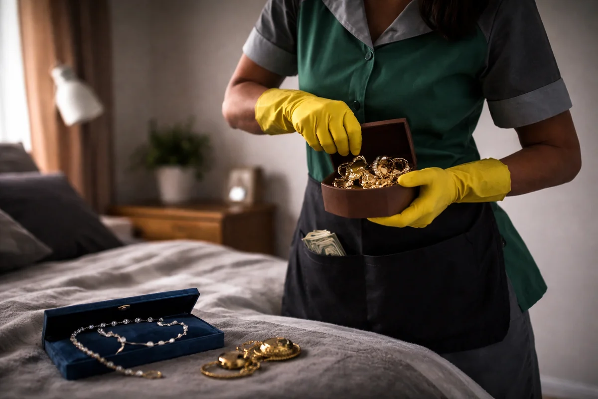 Xadimə ev sahibinin 12 min manatlıq qızılını oğurladı