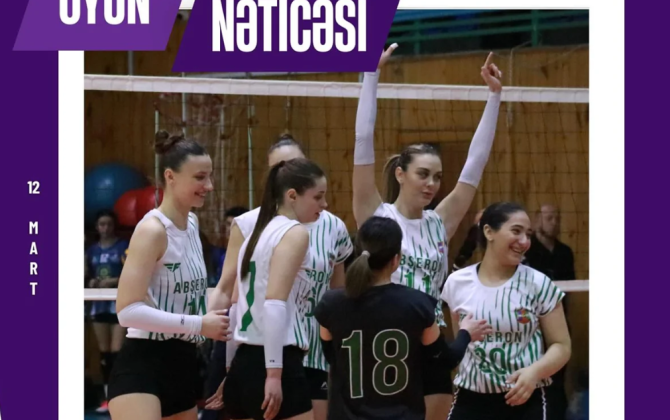 Qadın voleybolçular arasında Azərbaycan Yüksək Liqasında XVII tura yekun vurulub
