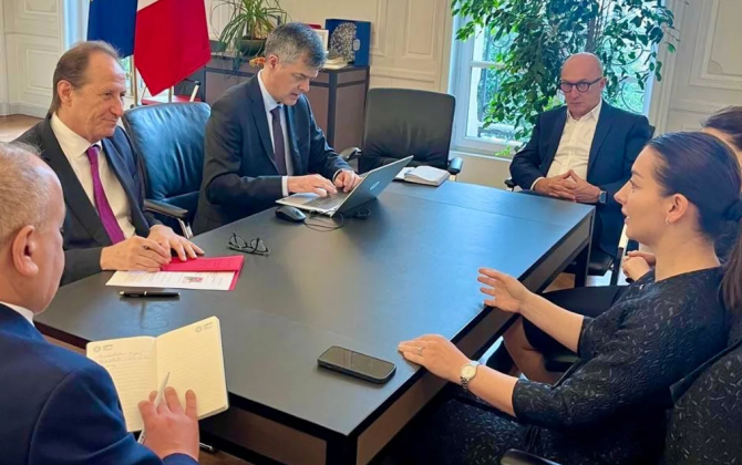 Azərbaycanla Ermənistan arasında sülh prosesi Fransada müzakirə edilib - FOTO