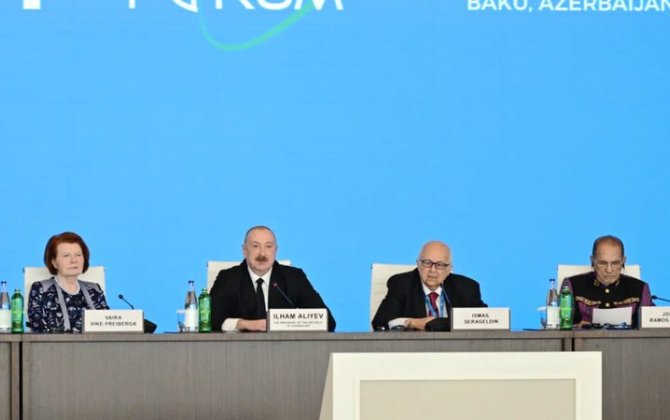 В аккаунтах президента Азербайджана в соцсетях опубликован видеоролик с XIII Глобального Бакинского форума