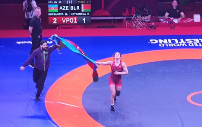 Azərbaycanın qadın güləşçisi Avropa çempionu olub