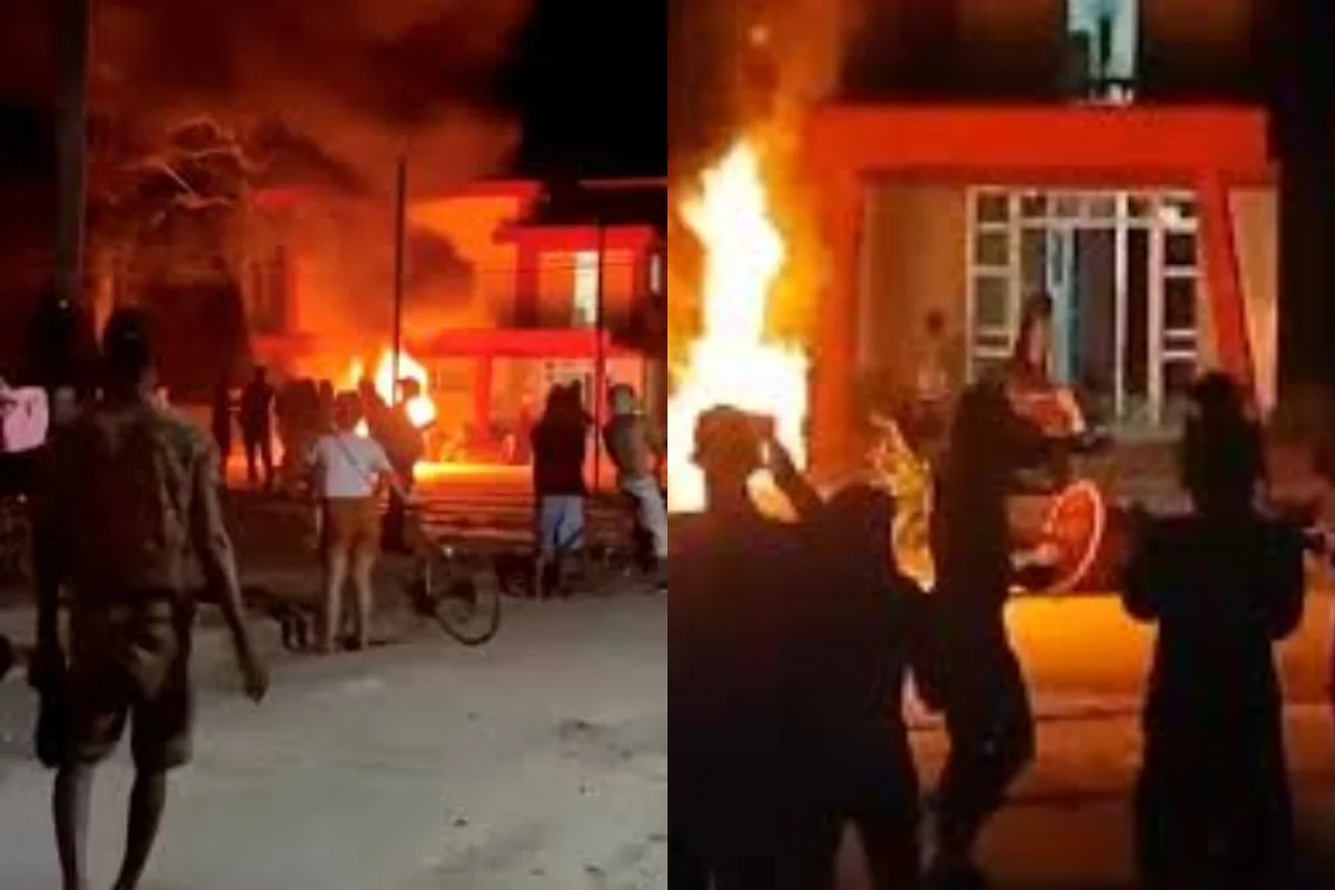 На Кубе во время протестов пострадало здание Компартии - ВИДЕО