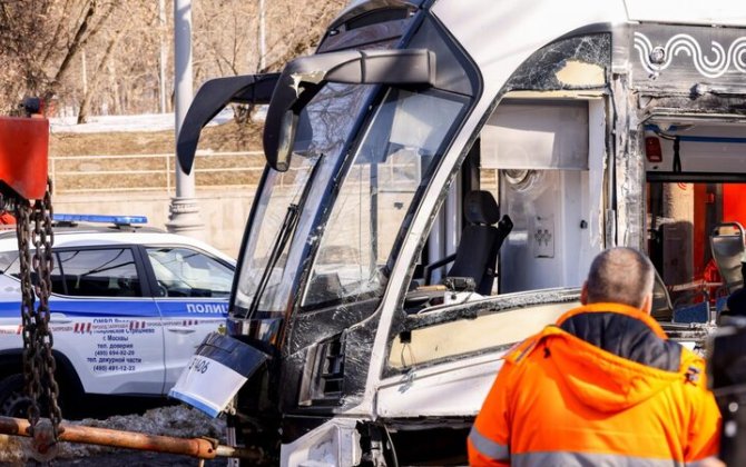 Moskvada iki tramvay toqquşub: 5-i uşaq olmaqla 22 nəfər xəsarət alıb