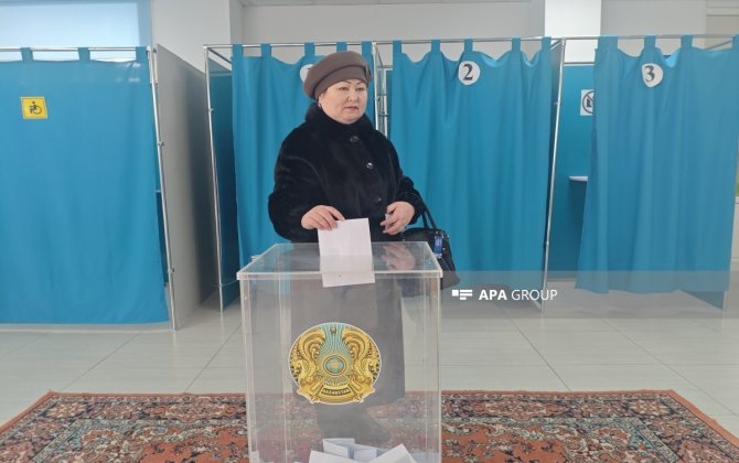 В посольстве Казахстана в Баку проходит голосование