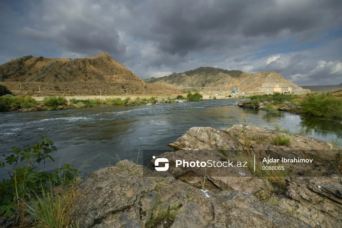 В реке Араз резко сократилось количество рыбы - ВИДЕО