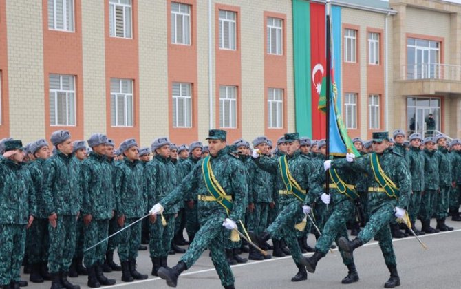 Gənc əsgərlərin andiçmə mərasimi keçirildi - FOTO