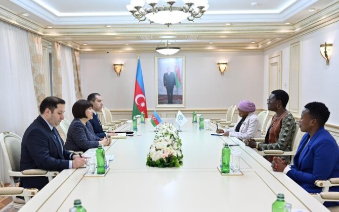 Sahibə Qafarova Parlamentlərarası İttifaqın prezidenti ilə görüşdü