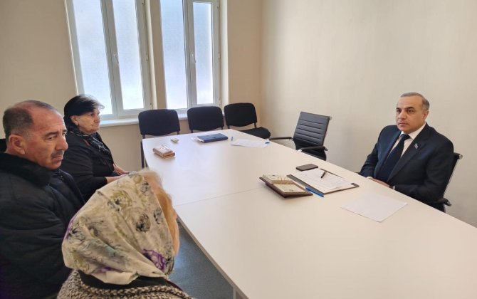 Deputat Azay Quliyev seçicilərin növbəti qəbulunu keçirib - FOTO
