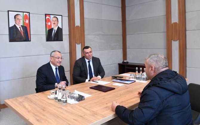 Rövşən Rzayev Cəbrayılda qəbul keçirdi - FOTOLAR