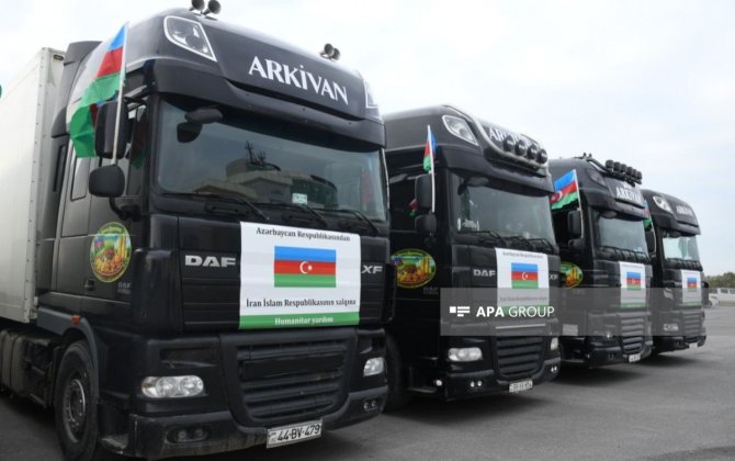 Azərbaycandan İrana növbəti humanitar yardım - FOTO