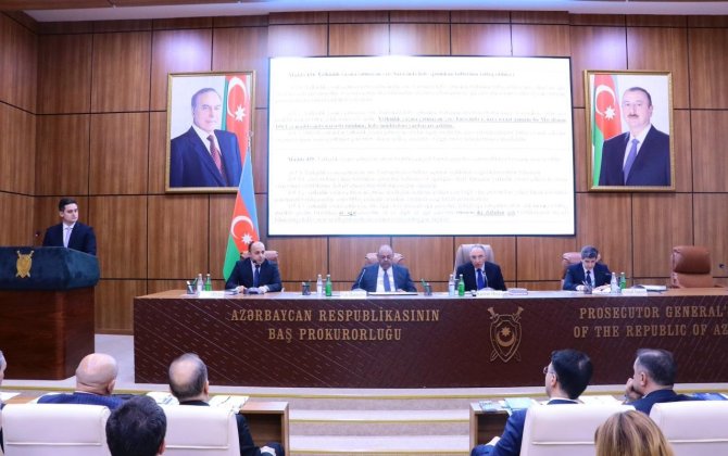 Baş prokuror yanında Elmi-Məsləhət Şurasının növbəti iclası keçirildi - FOTOLAR