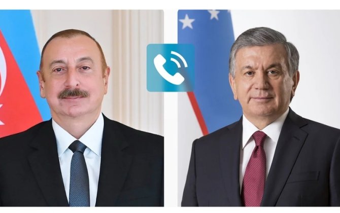 Prezident özbəkistanlı həmkarı ilə danışdı