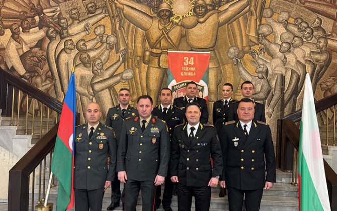 Azərbaycan hərbi polisinin nümayəndə heyəti Bolqarıstana səfər etdi - FOTO