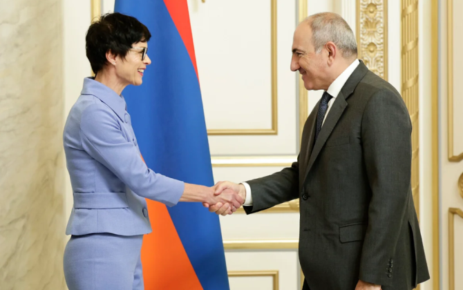Paşinyanla Marta Kos Ermənistan və Aİ arasında əməkdaşlığın dərinləşdirilməsini müzakirə ediblər