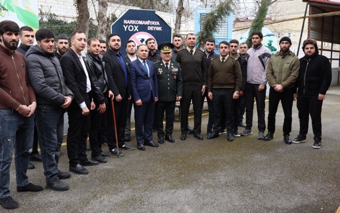 Polkovnik Cəlil Xəlilov Qubada veteranlarla görüşüb