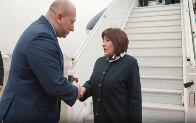 Sahibə Qafarovanın başçılıq etdiyi nümayəndə heyəti Tbilisiyə səfər edib - FOTO