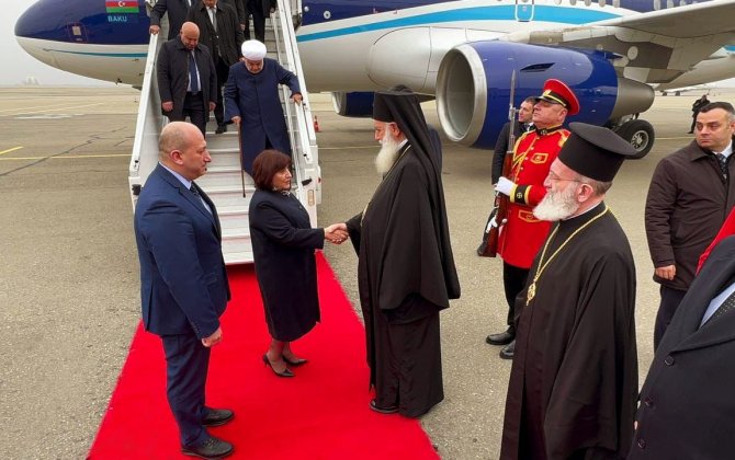 Сахиба Гафарова прибыла с визитом в Грузию-(ФОТО)