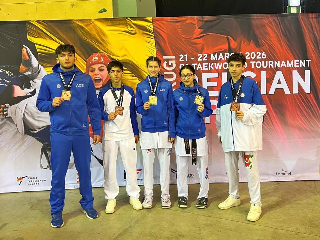 Gənc taekvondoçumuz Belçikada qızıl medal qazandı
