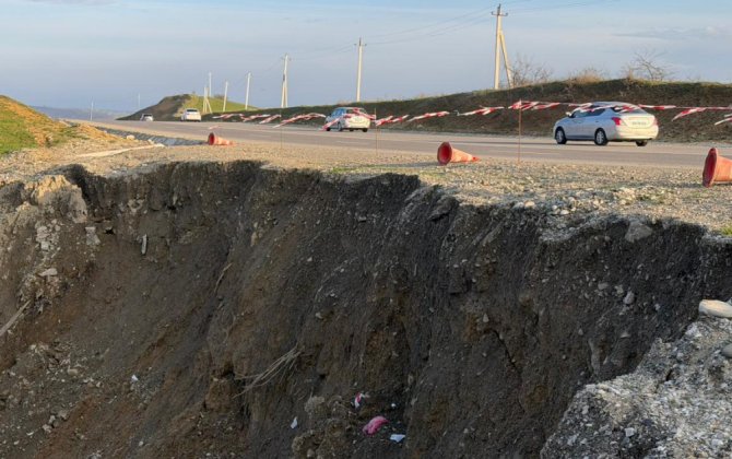 Muğanlı–İsmayıllı yolunda daha bir sürüşmə qeydə alınıb