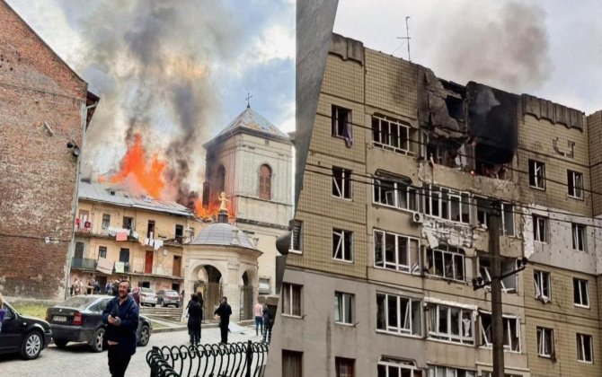 Rusiya yaşayış binalarına zərbələr endirib, yaralananlar var