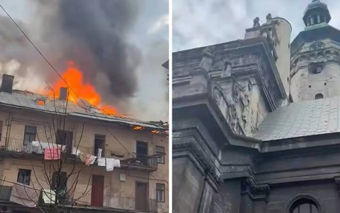 Во Львове из-за ударов ВС РФ пострадал объект ЮНЕСКО, семь человек ранены-ВИДЕО