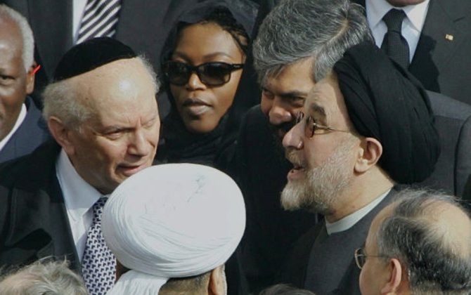 İsrail və İran prezidentləri mehriban görüşdü, əl sıxdı...-AĞLASIZMAZ-FOTO 