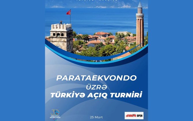 Parataekvondo millimiz Antalyada keçiriləcək Türkiyə Açıq Beynəlxalq Turnirinə qatılacaq