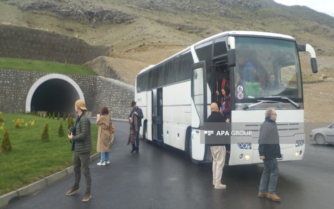 В рамках поездки в Карабах и Восточный Зангезур международные путешественники прибыли в Зангилан