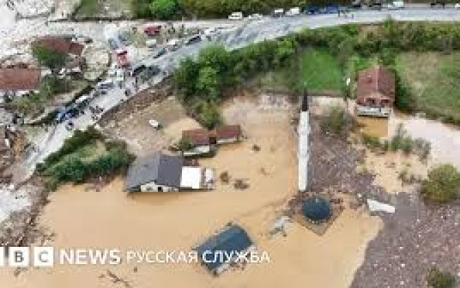 В Сербии сильные дожди вызвали локальные наводнения в нескольких регионах