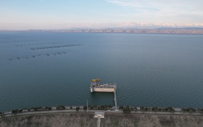 Mingəçevir su anbarında suyun səviyyəsi qalxıb