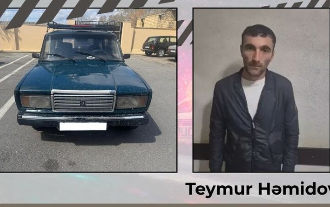 Göyçayda narkotikin təsiri altında avtomobil idarə edən sürücü həbs olundu