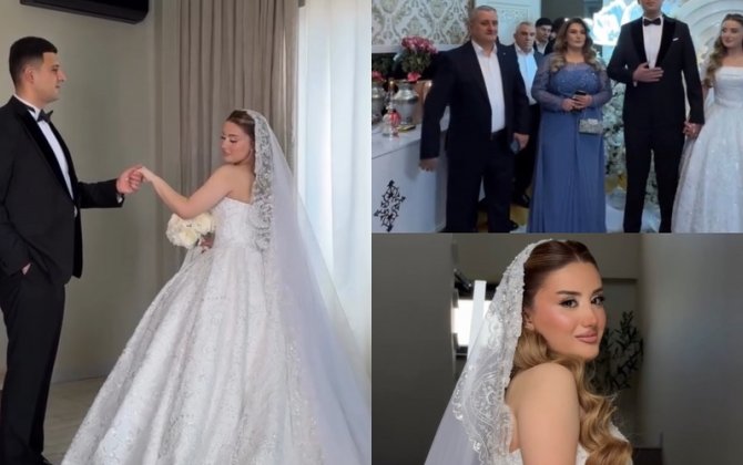 Ehtiram Hüseynovun qızının toyu oldu - VİDEO