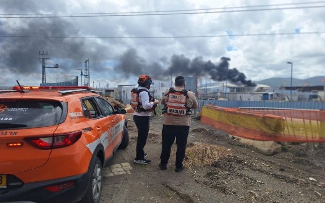İranın hücumları nəticəsində Hayfada neft təsisatında yanğın baş verib