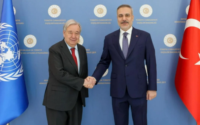 Hakan Fidan ilə BMT Baş katibi bölgədəki vəziyyəti müzakirə ediblər