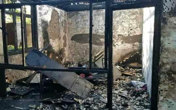 В Масаллинском районе при пожаре погибли дедушка и малолетний внук