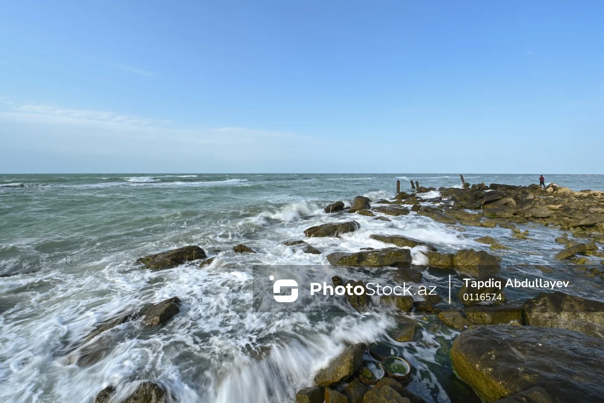 Lənkəranda dəniz sahilində mazut tullantılarına rast gəlinir - FOTO