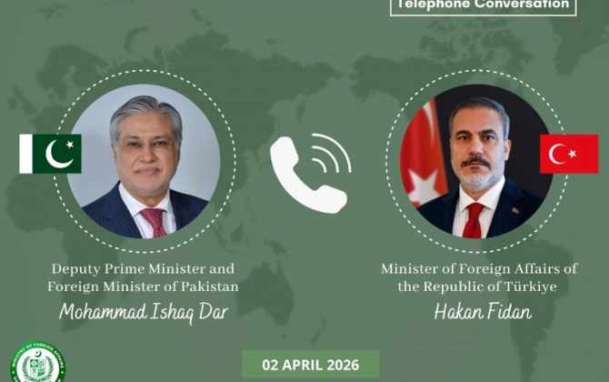 Hakan Fidanla İshaq Dar Pakistan-Çin təşəbbüsünü müzakirə ediblər - FOTO