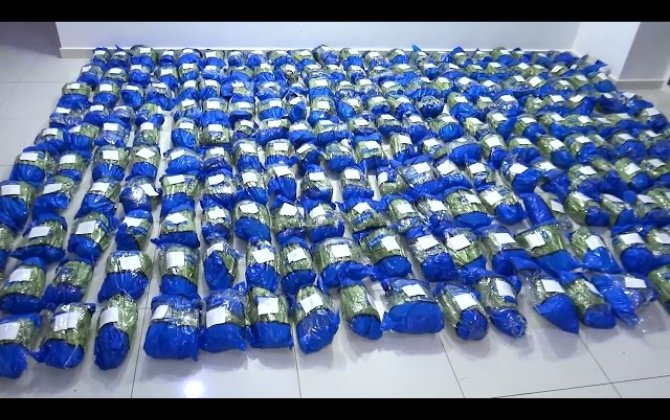 Азербайджанские таможенники обнаружили около 113 кг марихуаны в смеси сухофруктов