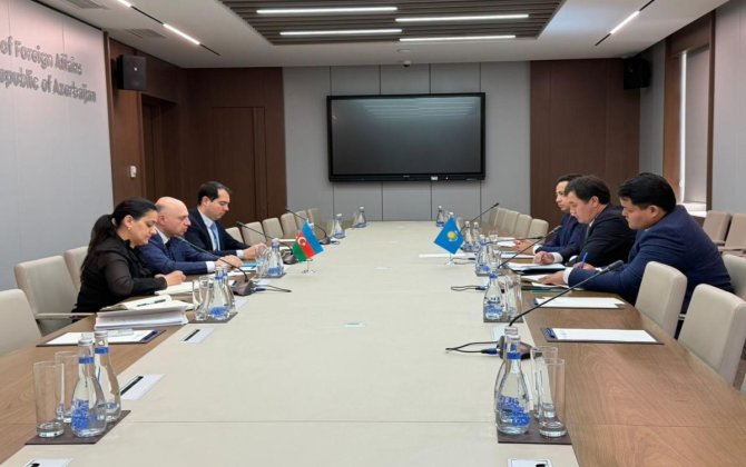 Azərbaycan Qazaxıstan arasında strateji müttəfiqlik münasibətləri müzakirə olunub