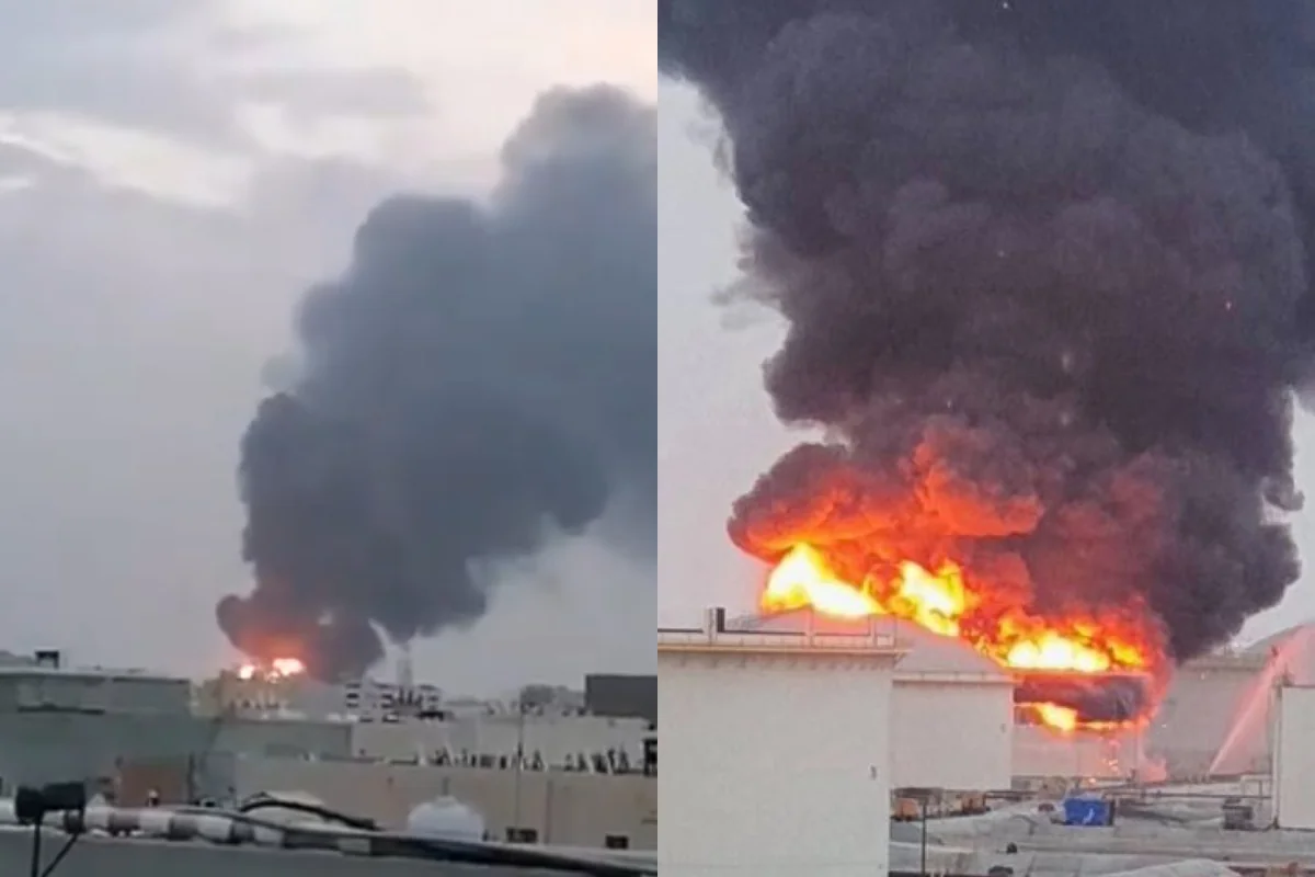 İran Bəhreyndə neft şirkətinin yanacaq rezervuarını vurdu