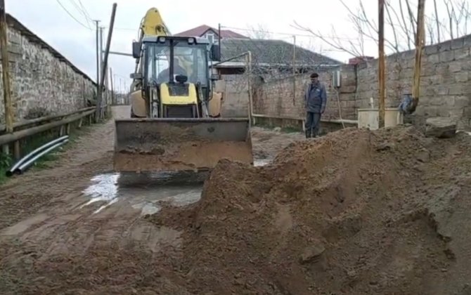 Maştağada xətt bərpa edilib, yağış suları nasosla kənarlaşdırılacaq