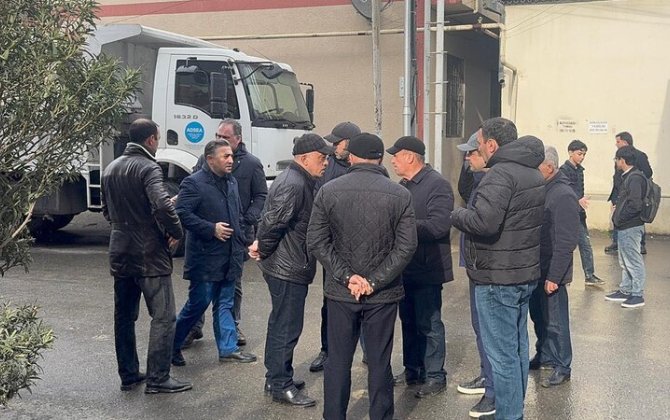 ADSEA sədri üzərində evlər tikilən kollektorun çökdüyü ərazidə olub  - VİDEO+FOTOLAR