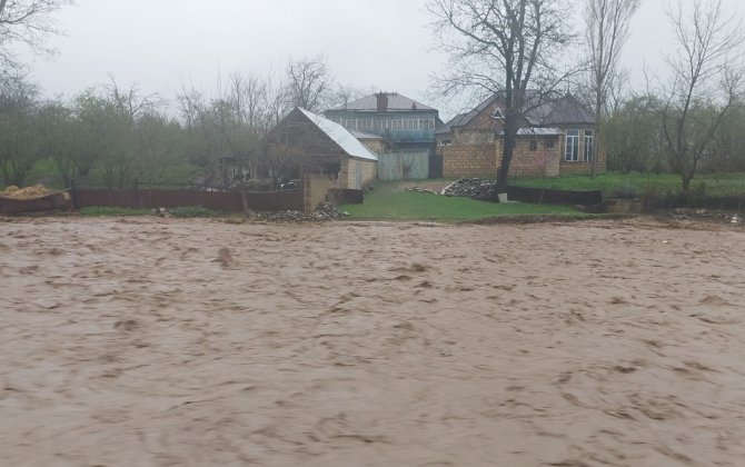 Quba-Qusar rayonları ərazisindən axan çaylara sel gəlib - VİDEO