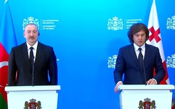 Azərbaycan Prezidenti və Gürcüstanın Baş naziri mətbuata bəyanatlarla çıxış etdilər - YENİLƏNİB