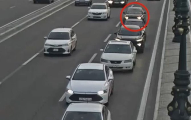 Bakıda zəncirvari qəza oldu-VİDEO